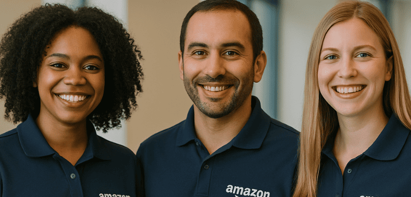 Empleados de Amazon.